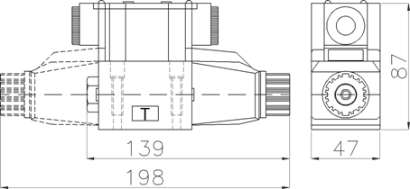 HD-G02 LW terminal box AC valve overall dimensions and weight drawing