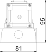 TAI-HUEI AS15 pneumatic directional valve body dimension drawing