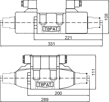 TAI-HUEI HD-G03 manual override solenoid valve outline dimensions, DL DIN plug, DC
