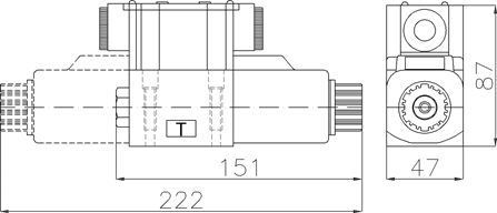 HD-G02 M4 circular (M12-4PIN) DC valve installation reference drawing