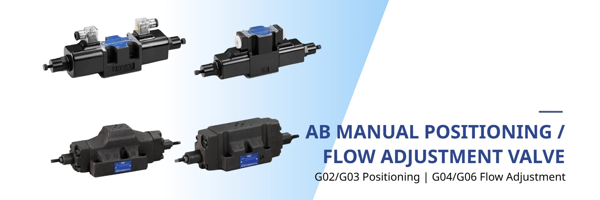 AB manual positioning and flow adjustment valves